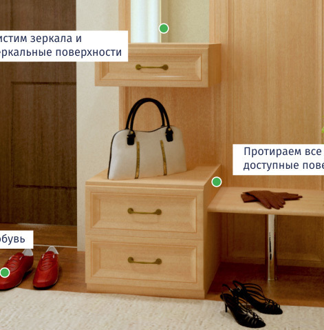 Уборка в коридоре: