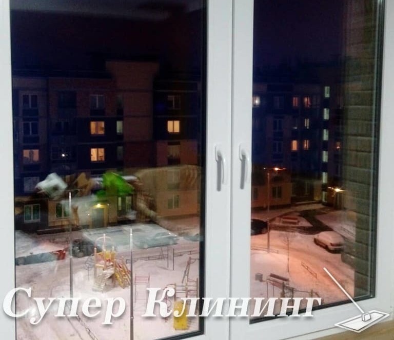 После мытья окон после ремонта