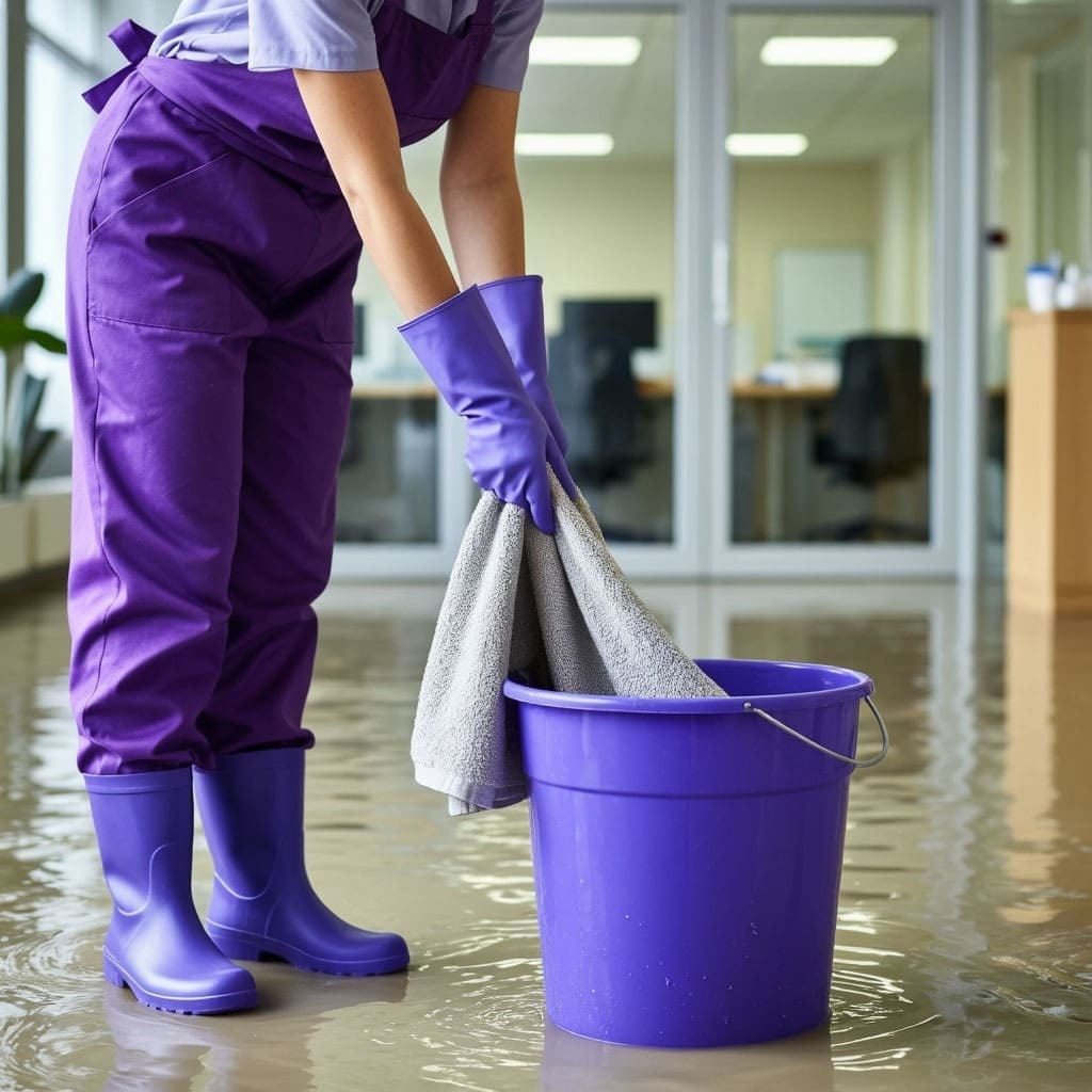 После прорыва канализации<br>